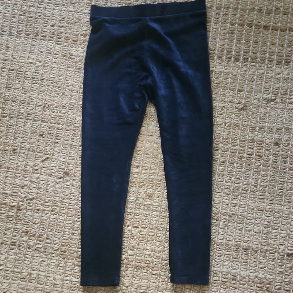 Cozy Navy Blue Courderoy Look Kids Soft Casual Leggings